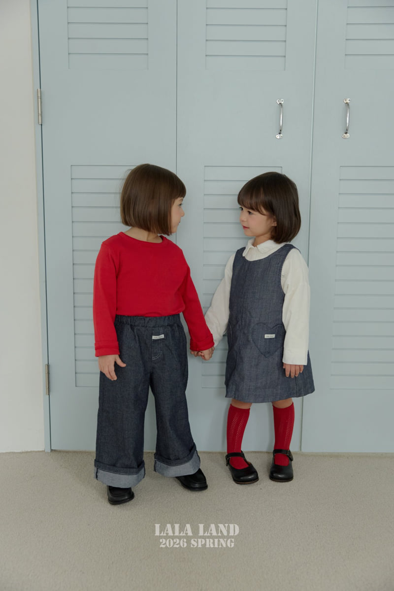 Lalaland - Korean Baby Fashion - #babyoninstagram - Love Pocket One-piece - 5