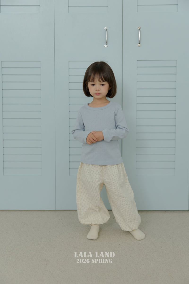 Lalaland - Korean Baby Fashion - #babyoninstagram - Eyelet Slim Long Sleeve Tee - 8