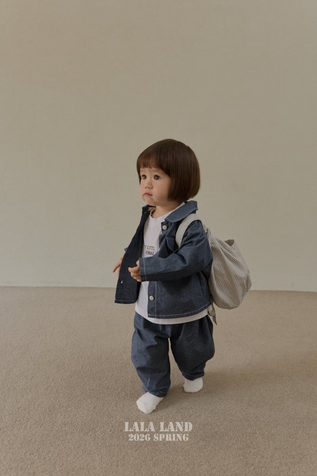 Lalaland - Korean Baby Fashion - #babyoninstagram - Bebe Denim Vintage Shirt - 9