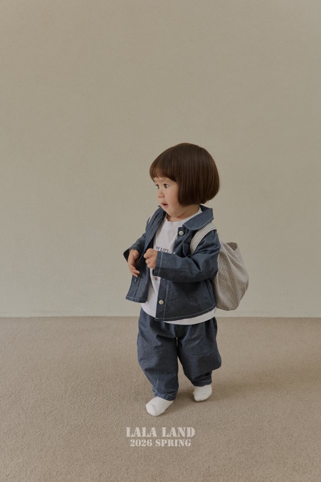 Lalaland - Korean Baby Fashion - #babyoninstagram - Bebe Denim Vintage Pants - 8