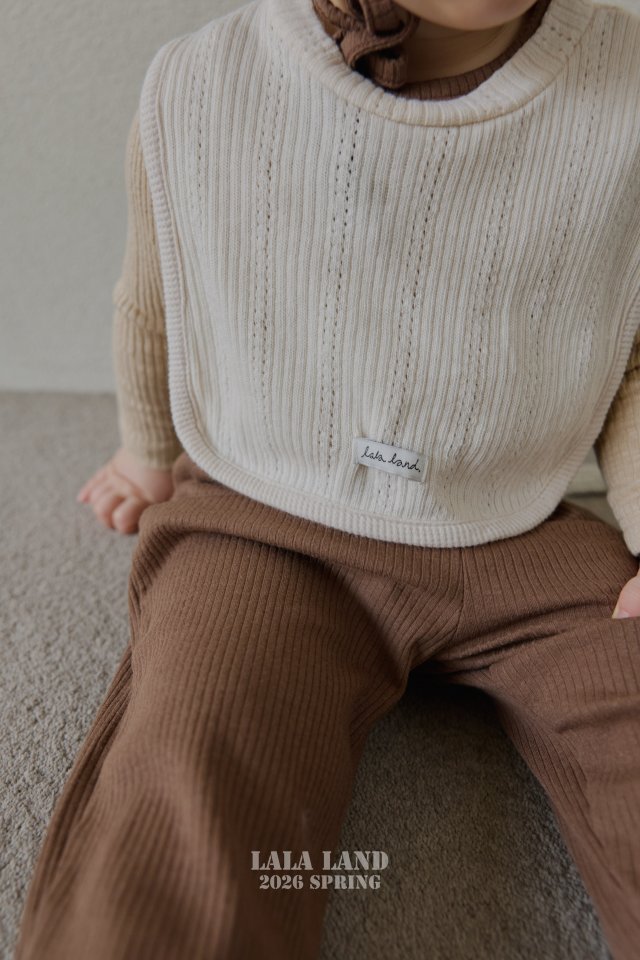 Lalaland - Korean Baby Fashion - #babyoninstagram - Bebe Modal Ribbed Top Bottom Set - 11