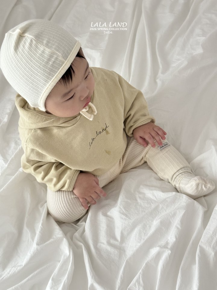 Lalaland - Korean Baby Fashion - #babyoninstagram - Bebe  Soft Hooded Sweatshirt - 5