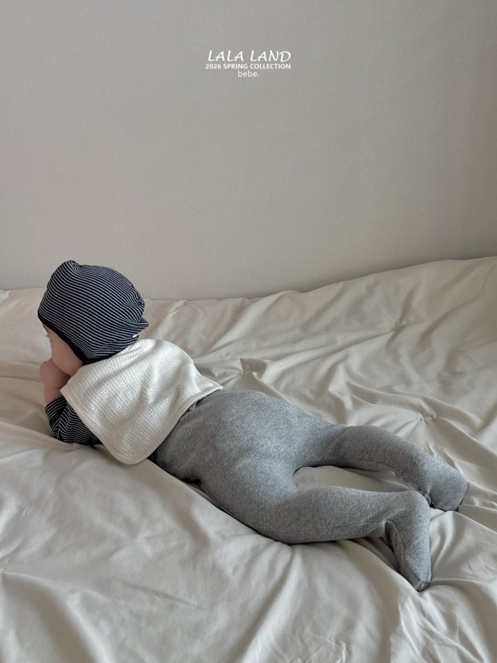 Lalaland - Korean Baby Fashion - #babyoninstagram - Bebe Cheese Ribbed Footed Leggings - 11
