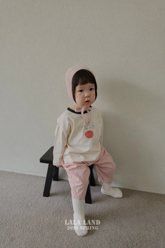 Lalaland - Korean Baby Fashion - #babyoninstagram - Bebe Mini Stripe Pants - 6