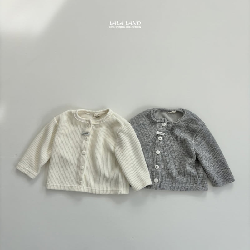 Lalaland - Korean Baby Fashion - #babyootd - Classic Ribbed Cardigan