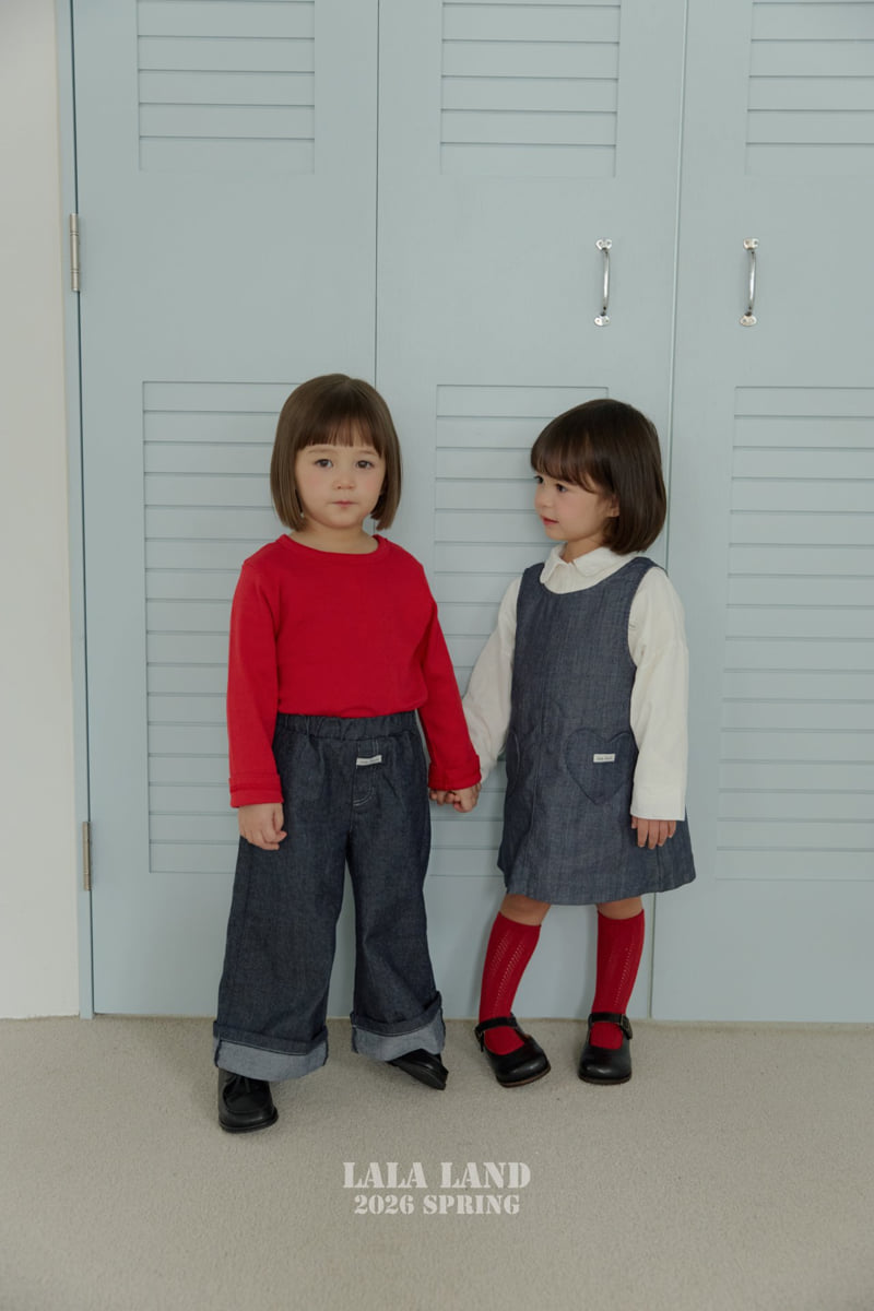 Lalaland - Korean Baby Fashion - #babyootd - Love Pocket One-piece - 6