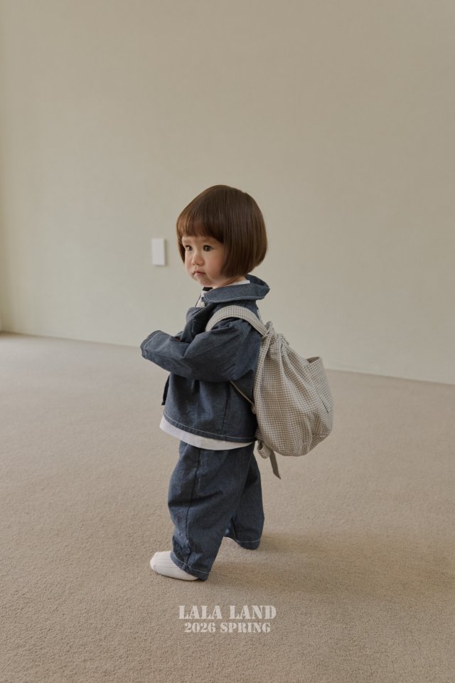 Lalaland - Korean Baby Fashion - #babyootd - Bebe Denim Vintage Pants - 9