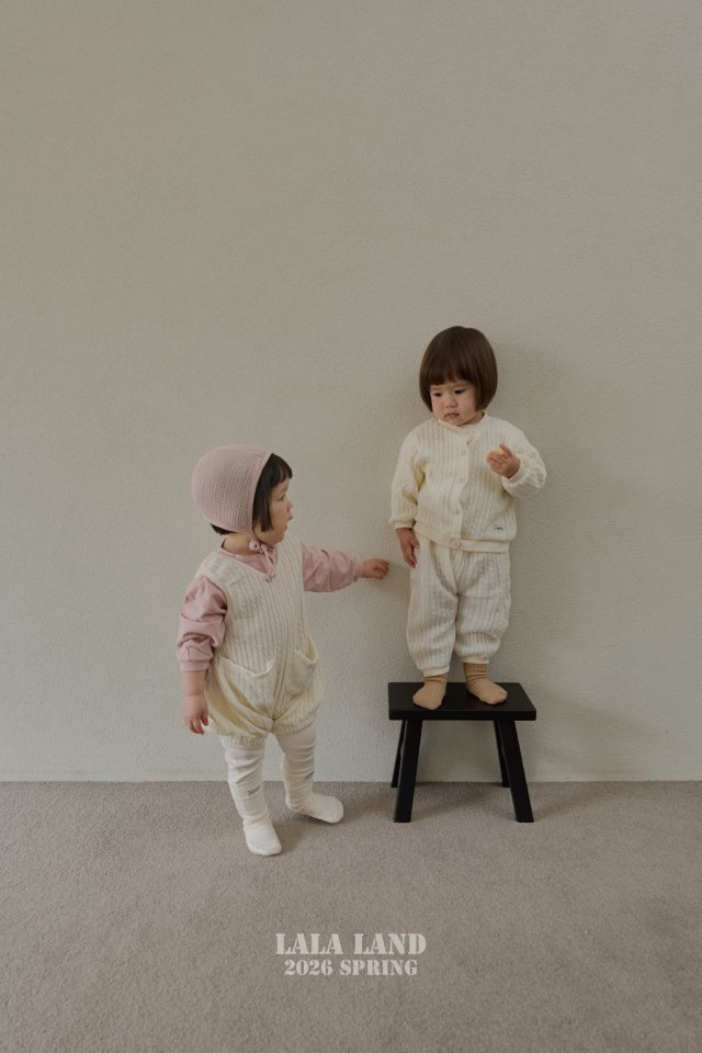 Lalaland - Korean Baby Fashion - #babyootd - Bebe Cable Knit Jogger Pants - 3