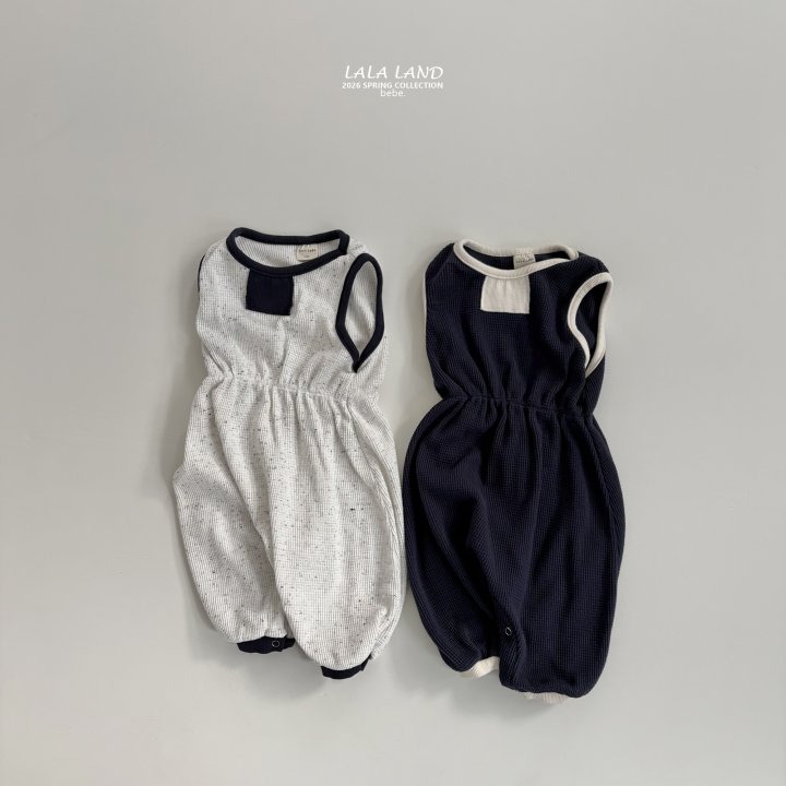 Lalaland - Korean Baby Fashion - #babyootd - Bebe Waffle Suit