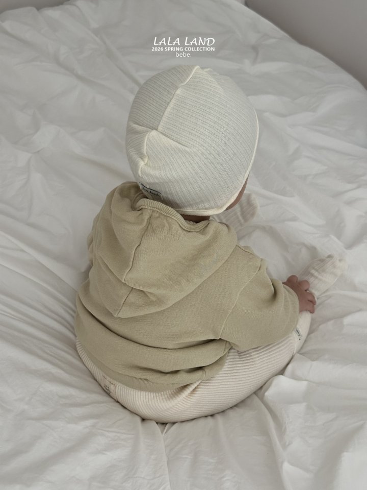 Lalaland - Korean Baby Fashion - #babyootd - Bebe  Soft Hooded Sweatshirt - 6