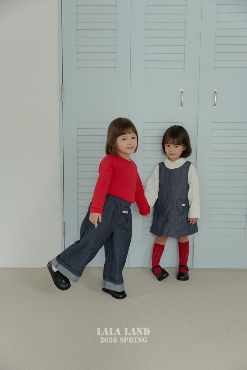 Lalaland - Korean Baby Fashion - #babyoutfit - Love Pocket One-piece - 7
