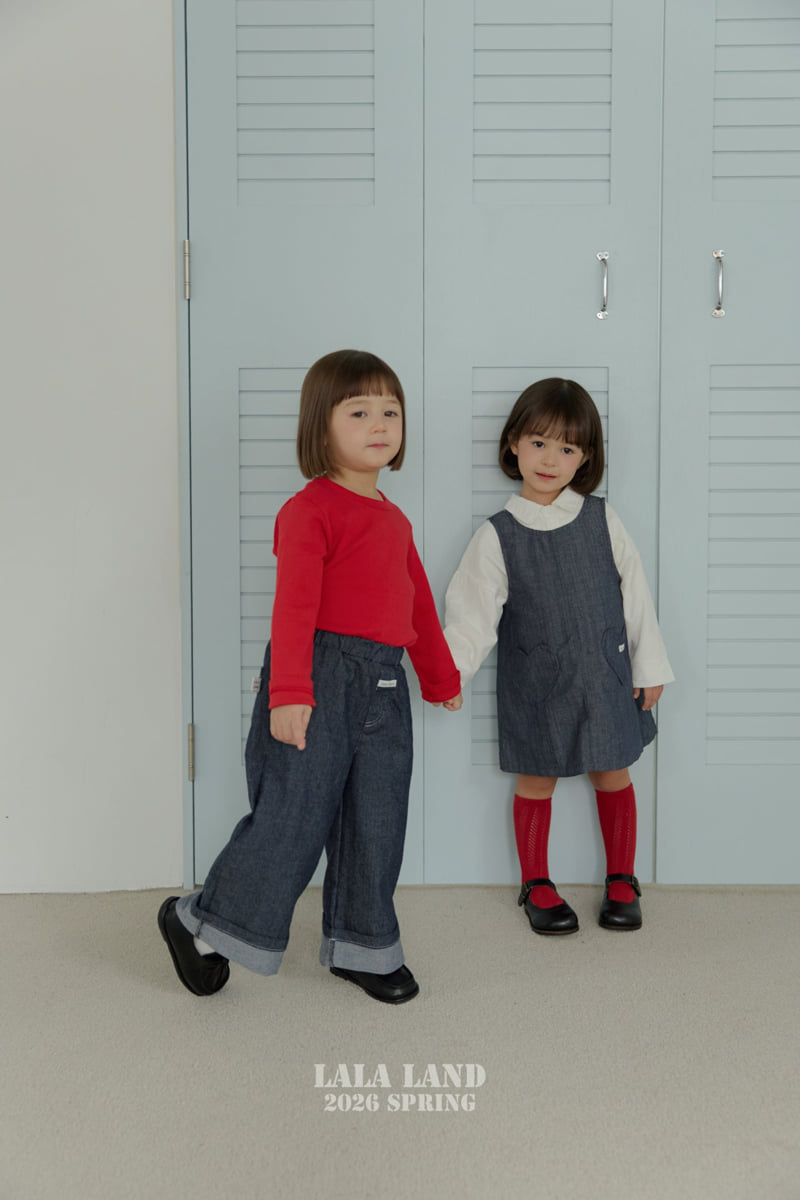 Lalaland - Korean Baby Fashion - #babyoutfit - Love Pocket One-piece - 8