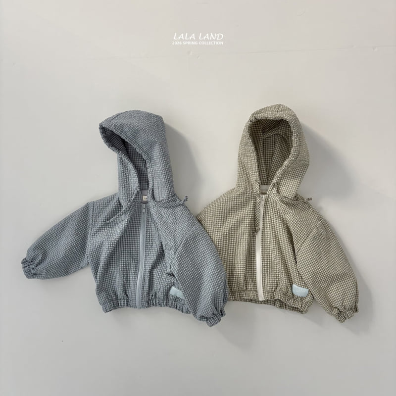 Lalaland - Korean Baby Fashion - #babyoutfit - Bubble Check Jacket