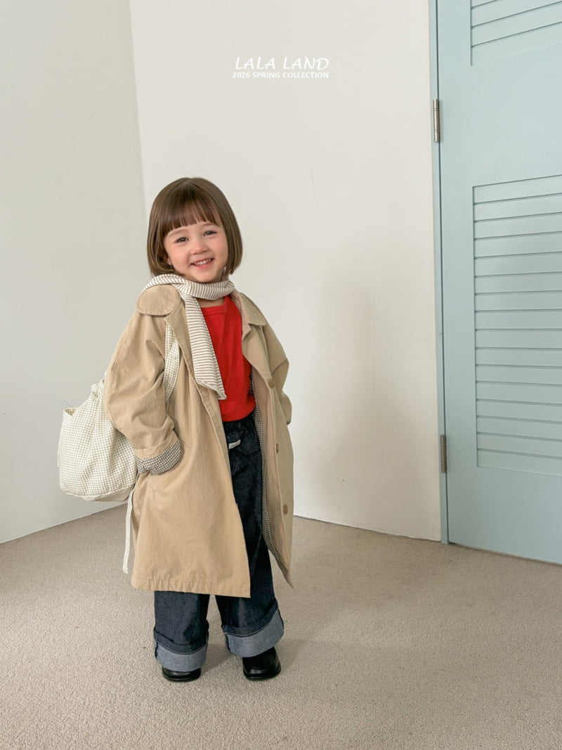 Lalaland - Korean Baby Fashion - #babyootd - Spring Trench Coat - 4