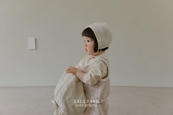 Lalaland - Korean Baby Fashion - #babyootd - Bebe Eyelet Bonnet - 4