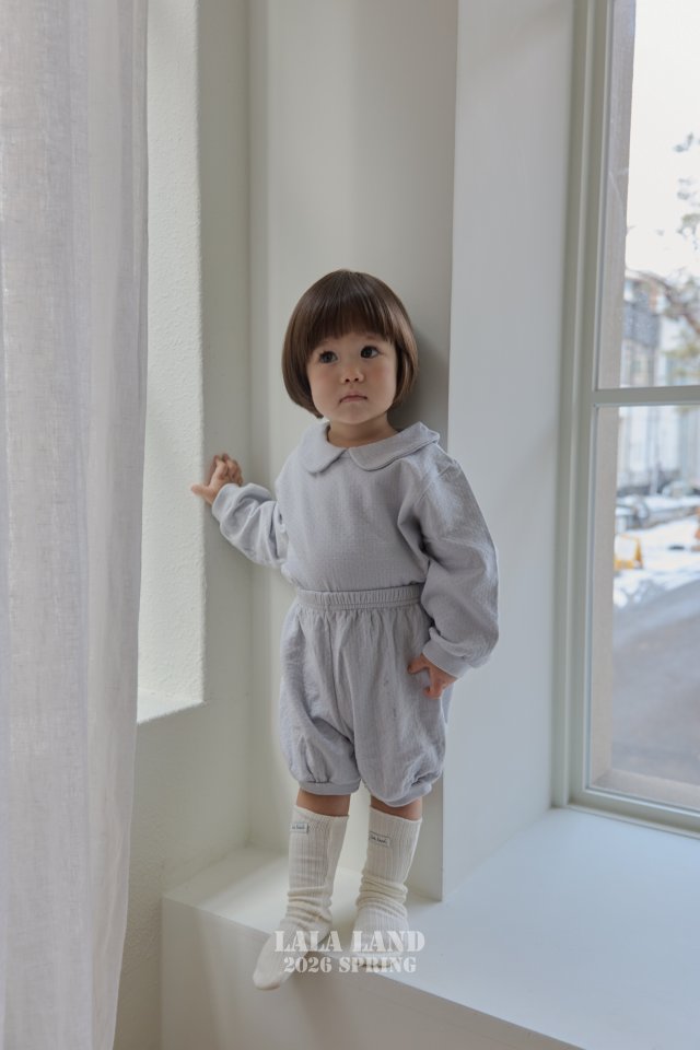Lalaland - Korean Baby Fashion - #babyoutfit - Bebe Organic Round Collar Tee - 10