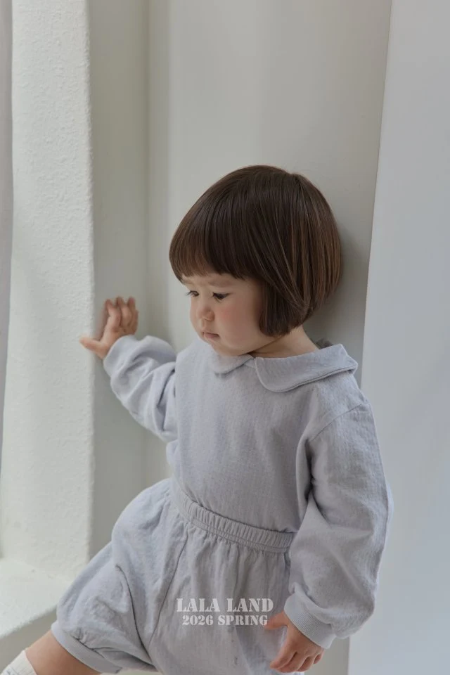 Lalaland - Korean Baby Fashion - #babyoutfit - Bebe Organic Round Collar Tee - 9