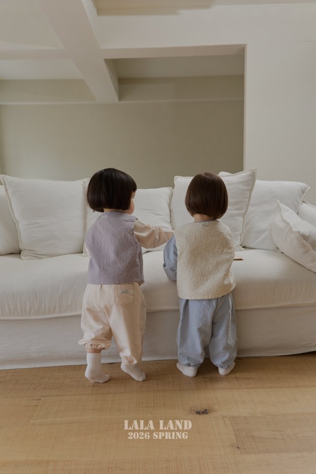 Lalaland - Korean Baby Fashion - #babyoutfit - Bebe Stitch Jogger Pants - 11