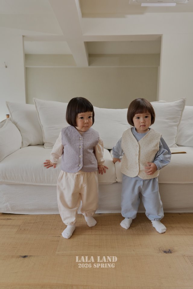Lalaland - Korean Baby Fashion - #babyoutfit - Bebe Stitch Jogger Pants - 12