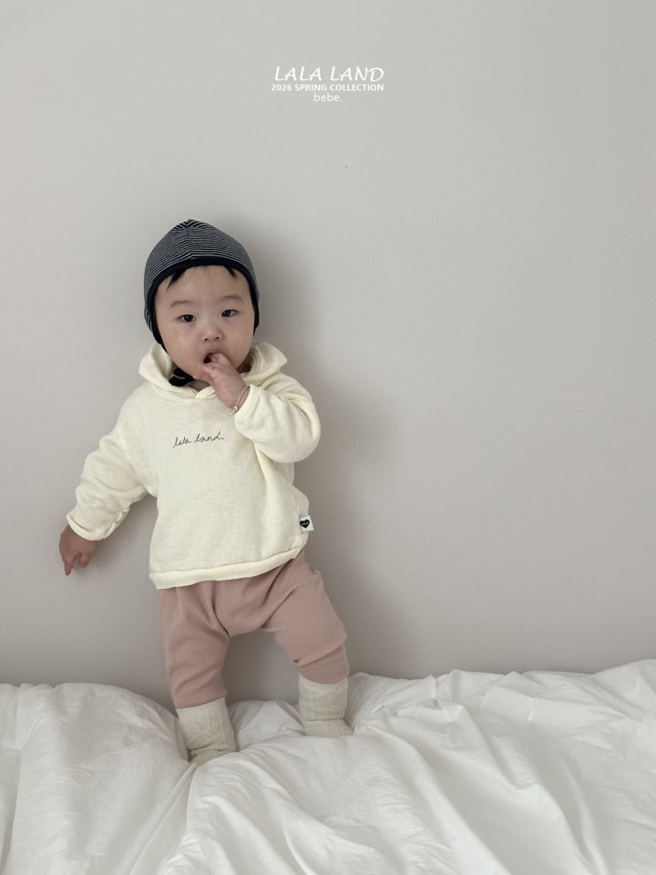 Lalaland - Korean Baby Fashion - #babyoutfit - Bebe  Soft Hooded Sweatshirt - 7