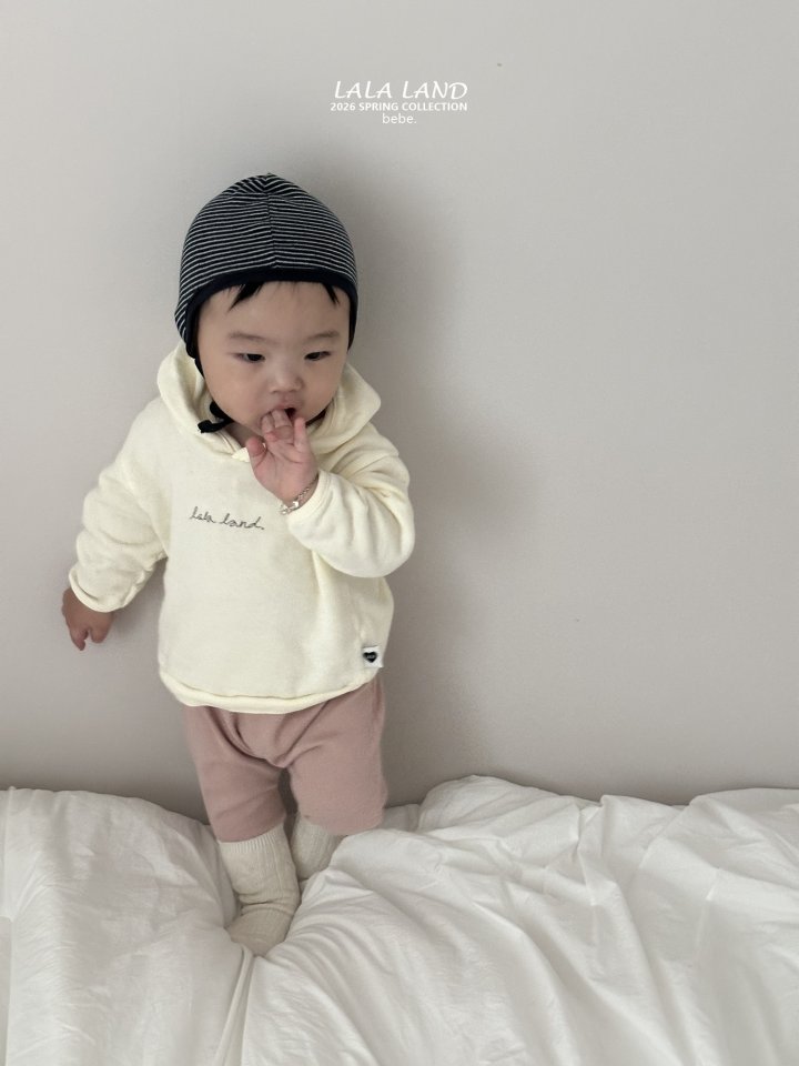 Lalaland - Korean Baby Fashion - #babyoutfit - Bebe  Soft Hooded Sweatshirt - 8