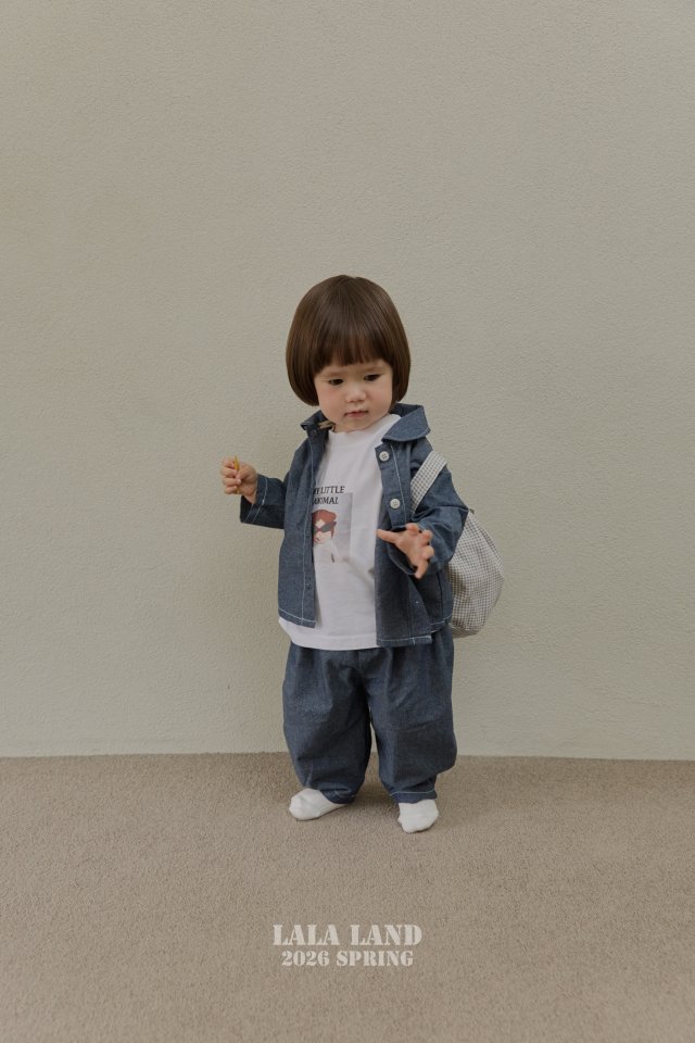 Lalaland - Korean Baby Fashion - #babyoutfit - Bebe Animal Ribbed Tee - 3