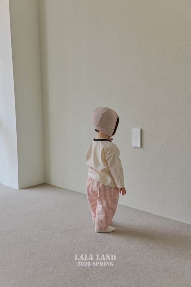 Lalaland - Korean Baby Fashion - #babyoutfit - Bebe Mini Stripe Pants - 9