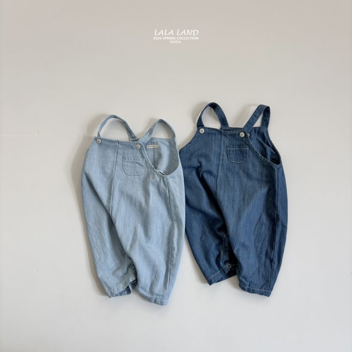 Lalaland - Korean Baby Fashion - #babywear - Bebe Denim Overalls