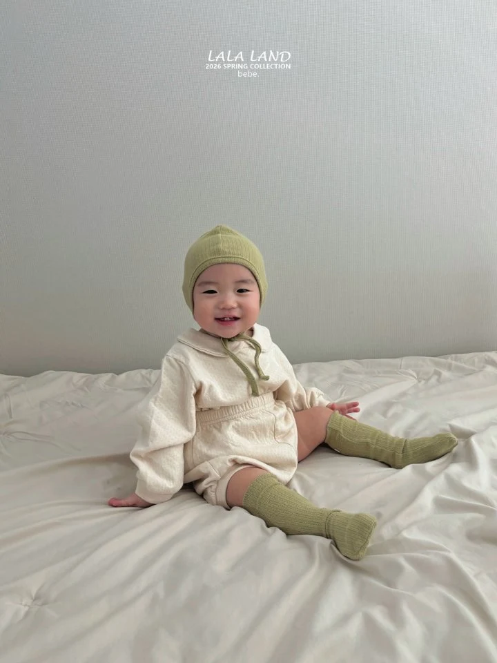 Lalaland - Korean Baby Fashion - #onlinebabyboutique - Bebe Organic Round Collar Tee - 12