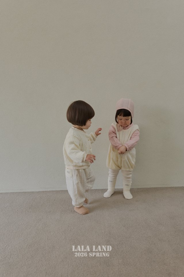Lalaland - Korean Baby Fashion - #onlinebabyboutique - Bebe Cable Knit Cardigan - 8