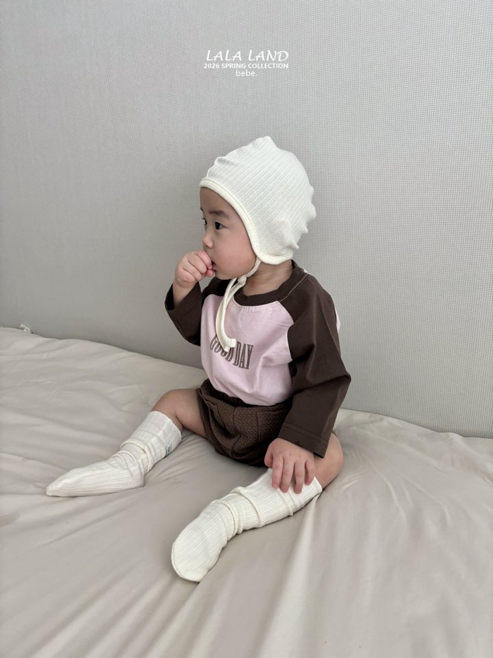 Lalaland - Korean Baby Fashion - #onlinebabyboutique - Bebe Good Day Raglan Tee - 7