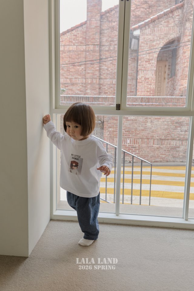 Lalaland - Korean Baby Fashion - #onlinebabyboutique - Bebe Animal Ribbed Tee - 6