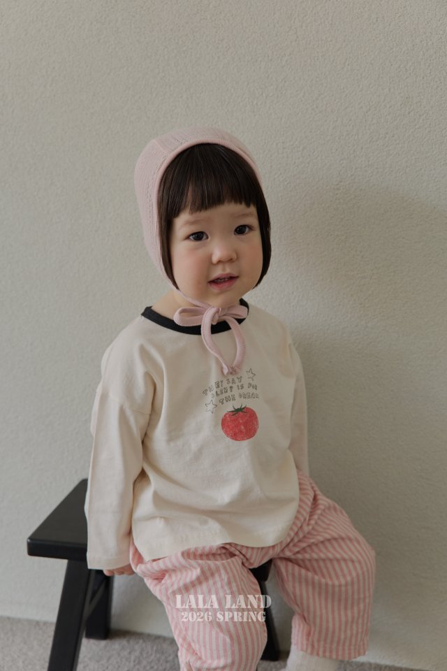 Lalaland - Korean Baby Fashion - #onlinebabyboutique - Bebe Tomato Tee - 5