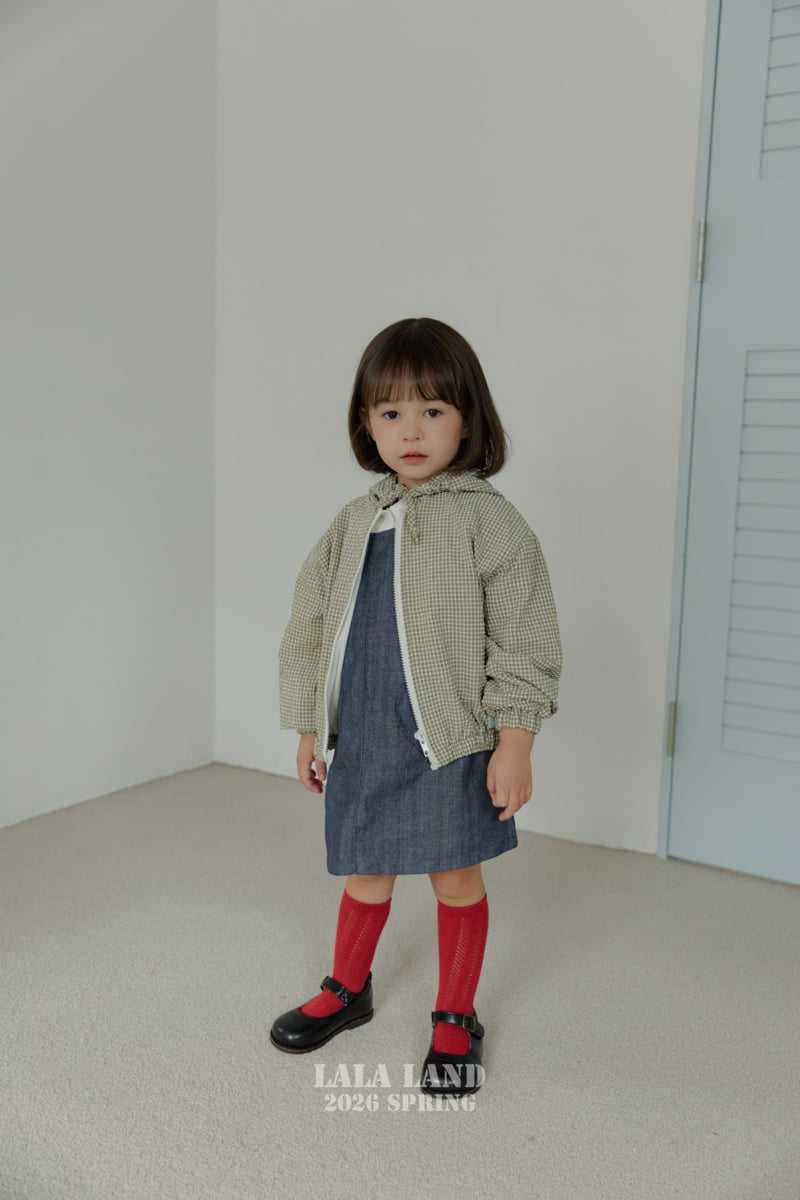 Lalaland - Korean Baby Fashion - #onlinebabyshop - Bubble Check Jacket - 5