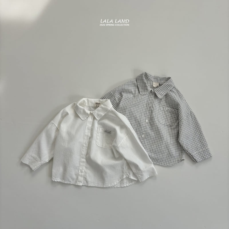 Lalaland - Korean Baby Fashion - #onlinebabyshop - Round Collar Shirt