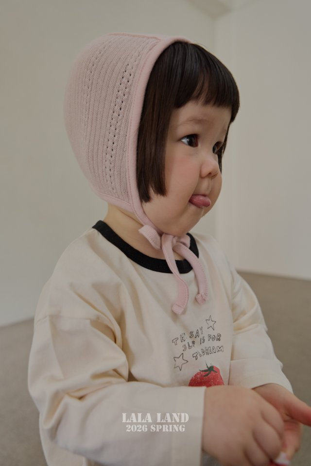 Lalaland - Korean Baby Fashion - #onlinebabyshop - Bebe Eyelet Bonnet - 8