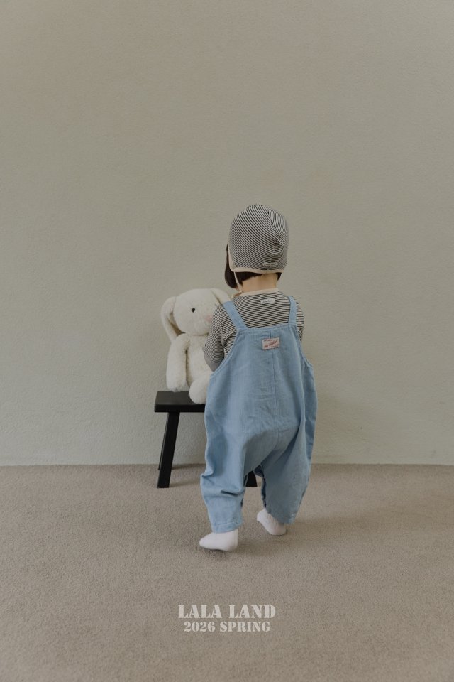 Lalaland - Korean Baby Fashion - #onlinebabyshop - Bebe Denim Overalls - 3