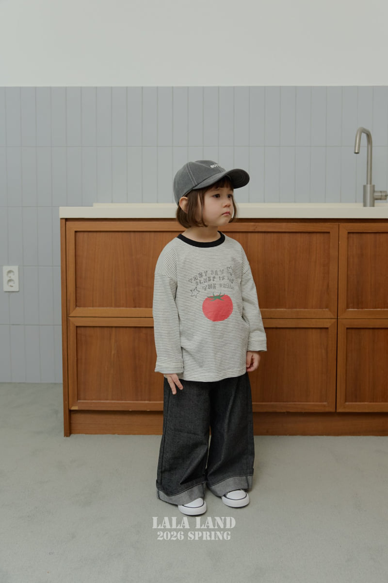 Lalaland - Korean Baby Fashion - #smilingbaby - Roll-Up Stitch Denim Pants - 8