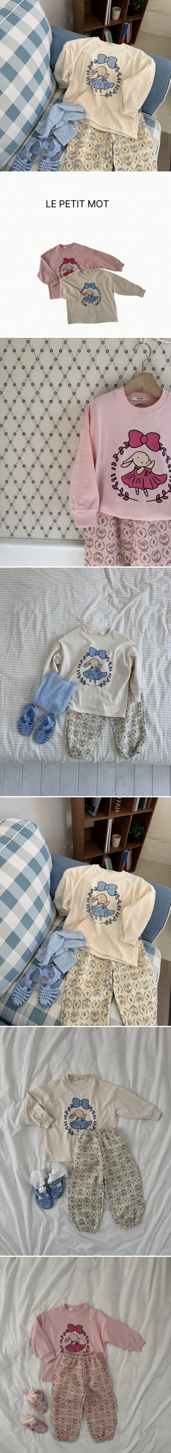 Le petitmot - Korean Children Fashion - #prettylittlegirls - Ribbon Rabbit Tee - 2