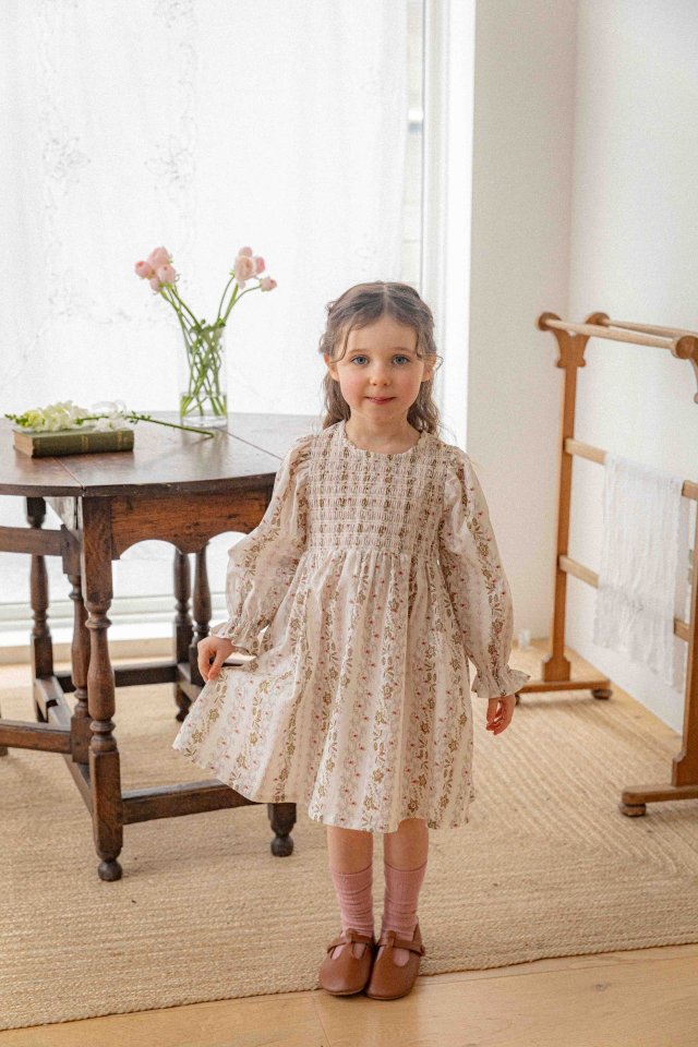 Lenua - Korean Children Fashion - #kidzfashiontrend - Hez Smocked One-piece - 4