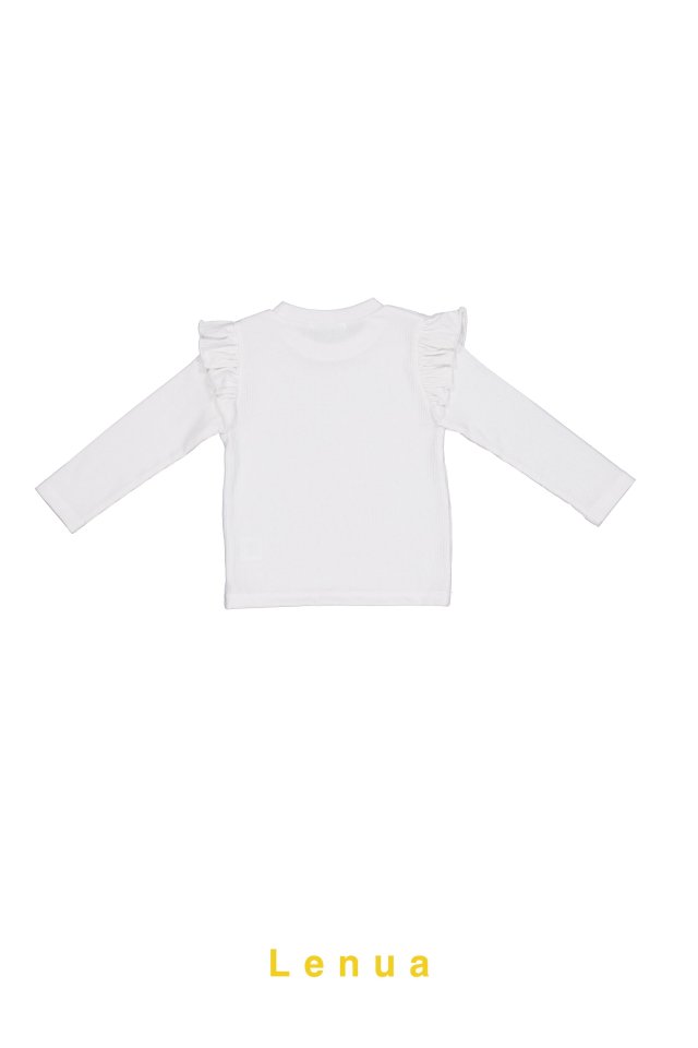 Lenua - Korean Children Fashion - #childrensboutique - Orb Wing Ribbed Tee - 10