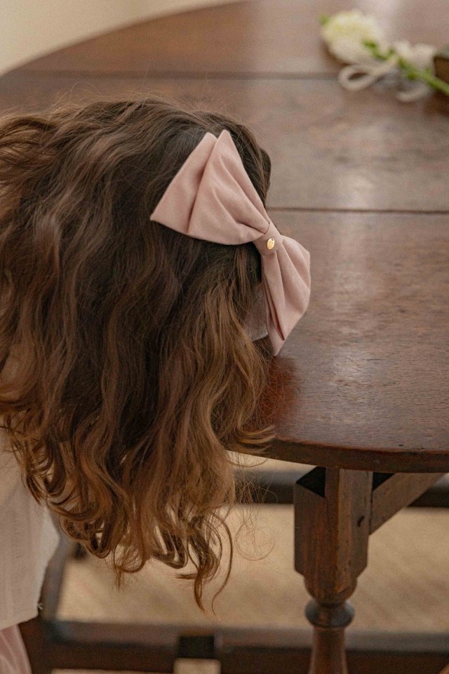 Lenua - Korean Children Fashion - #childrensboutique - Poi Big Ribbon Hair Pin