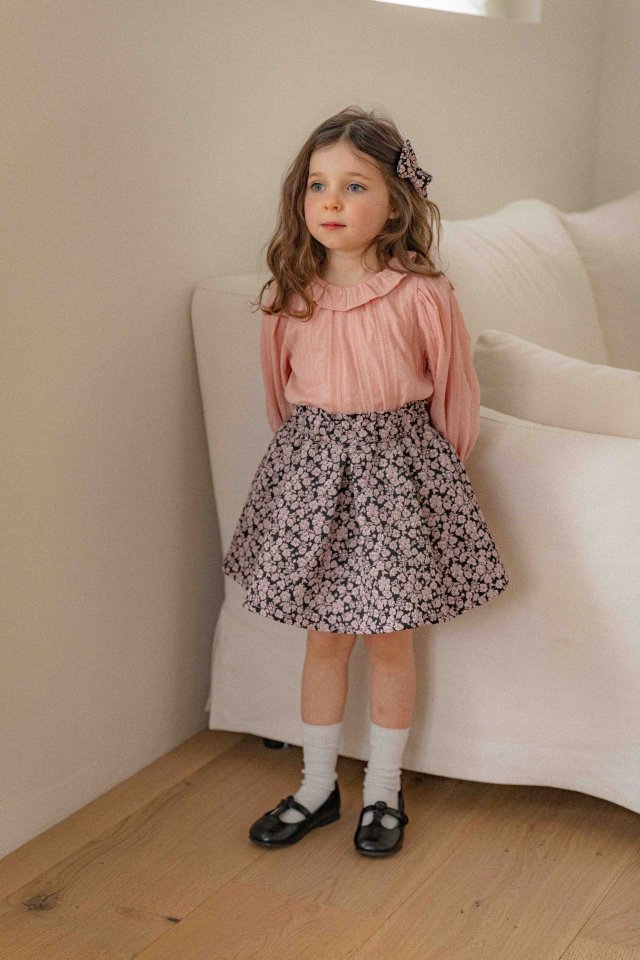 Lenua - Korean Children Fashion - #designkidswear - Peli Jacquard Skirt - 3
