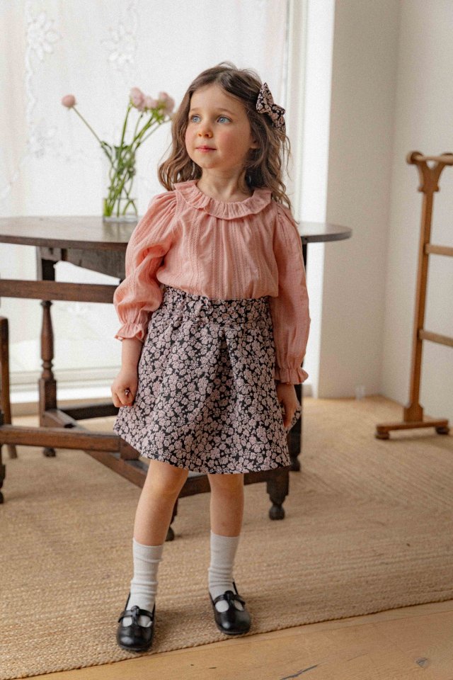 Lenua - Korean Children Fashion - #designkidswear - Peli Jacquard Skirt - 4