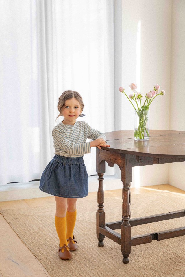 Lenua - Korean Children Fashion - #kidsshorts - Ever Denim Skirt - 7