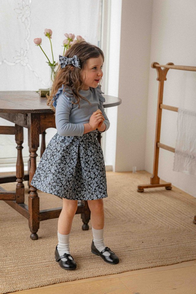 Lenua - Korean Children Fashion - #kidsstore - Peli Jacquard Skirt - 7