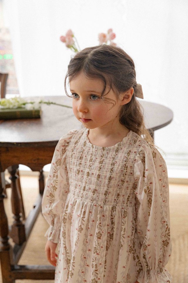Lenua - Korean Children Fashion - #kidsstore - Hez Smocked One-piece - 2