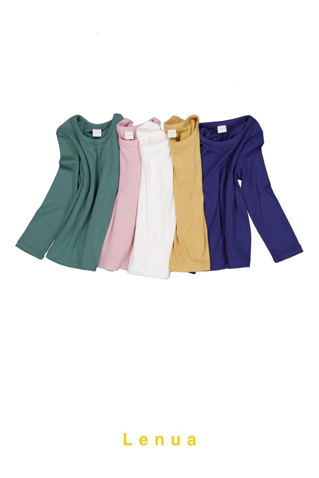 Lenua - Korean Children Fashion - #kidzfashiontrend - Ravi Ribbed Tee - 12