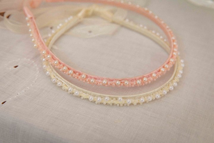Lenua - Korean Children Fashion - #kidzfashiontrend - Pearl Ribbon Hair Band - 10