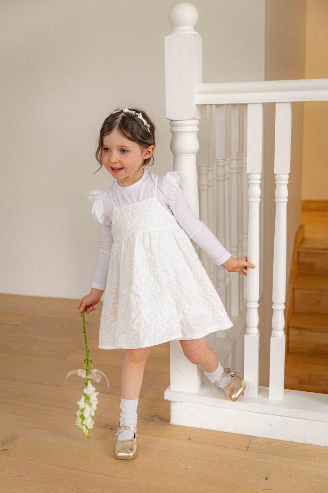 Lenua - Korean Children Fashion - #kidzfashiontrend - Laura Jacquard One-piece - 2